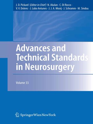 cover image of Advances and Technical Standards in Neurosurgery, Volume 33
